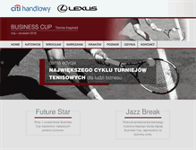 Tablet Screenshot of businesscup.pl